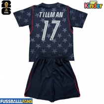 Vereinigte Staaten Malik Tillman #17 Auswärts Trikotsatz Kinder WM 2026 Kurzarm (+ Kurze Hosen)